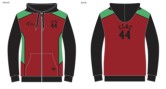 CLAC - Sublimated Hoody with ZIP - RED 